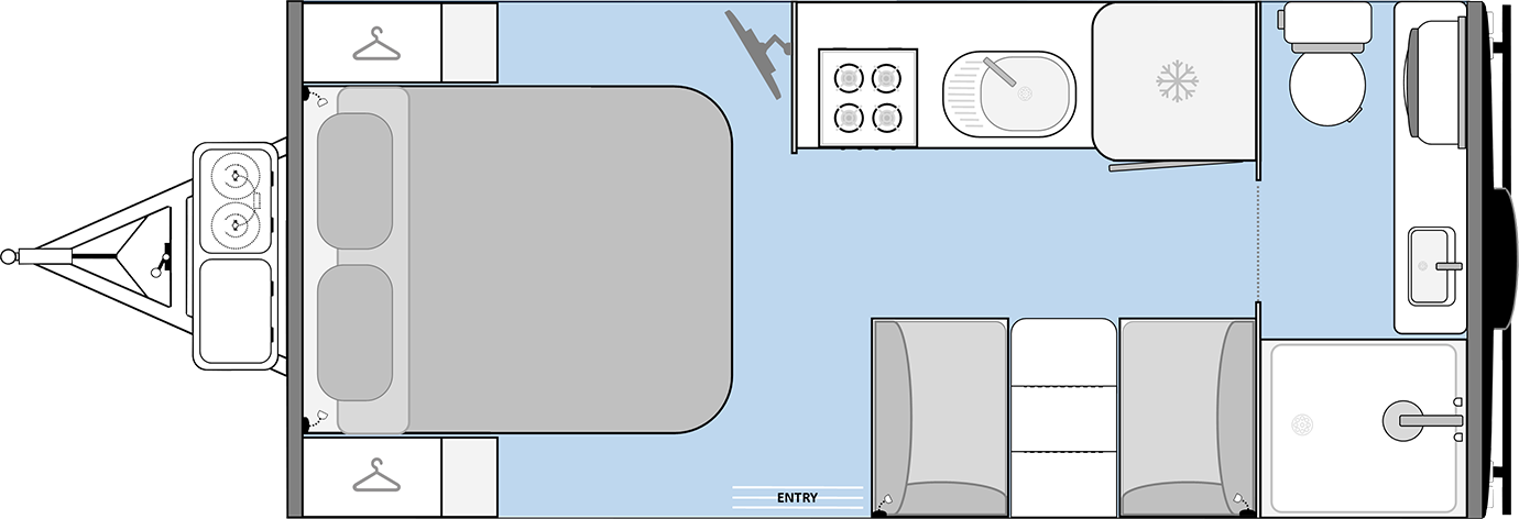 Manta Ray 16 Ft Adventurer Floorplan